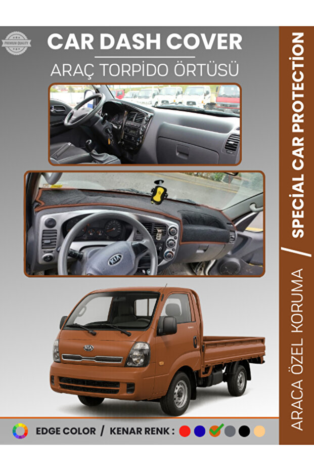 Kia Bongo (2004-2019) Dashboard Cover Panel Protection Dashboard Protection Perfect Fit Prevents Cracking Anti-Slip