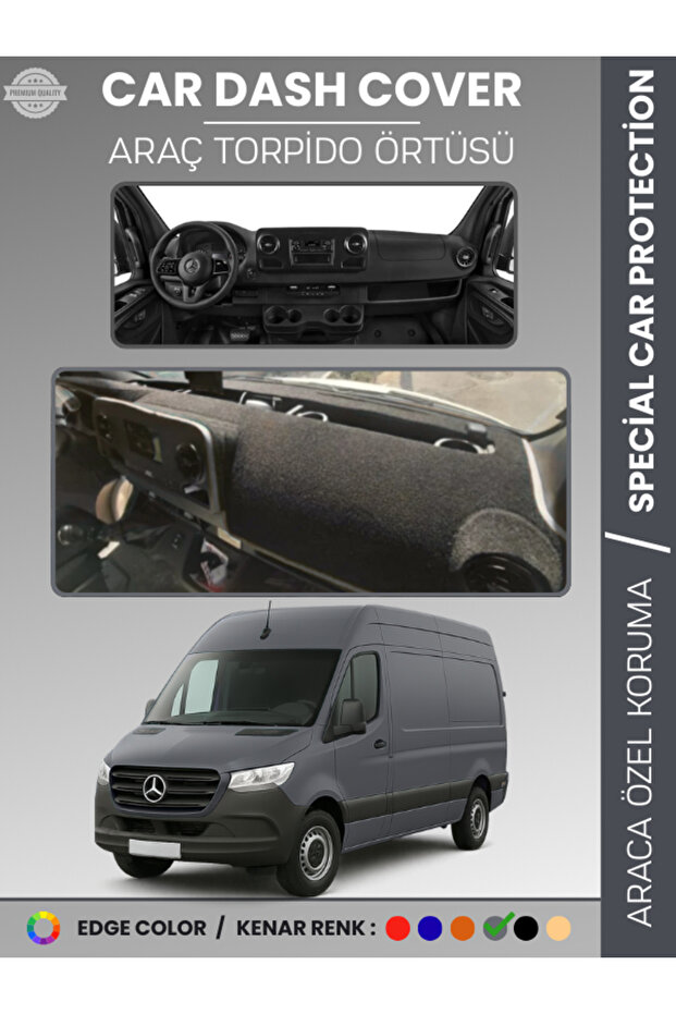 Mercedes Sprinter Vs30 (2018-2024) Dashboard Cover Premium Quality Dashboard Protection Custom Cut Uv Protection