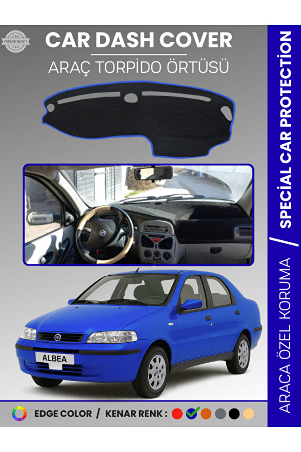 Fiat Albea (1999-2005) Dashboard Cover Front Chest Dashboard Protection Perfect Fit Prevents Cracking Easy Installation