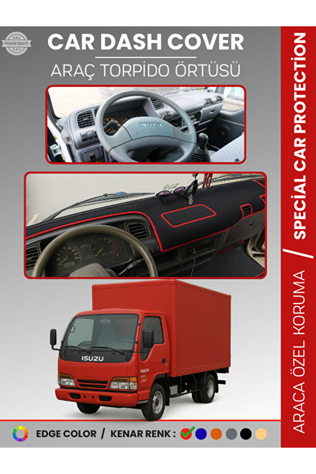 لوحة أمامية لحماية التوربيدو لسيارة ISUZU NKR WIDE (1997-2005) بدون شاشة، تمنع التكسر، متوافقة تمامًا
