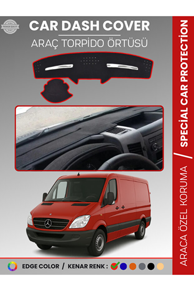 Mercedes Sprinter W906 (2006-2018) Dashboard Cover Premium Dashboard Protection Custom Cut Uv Protection
