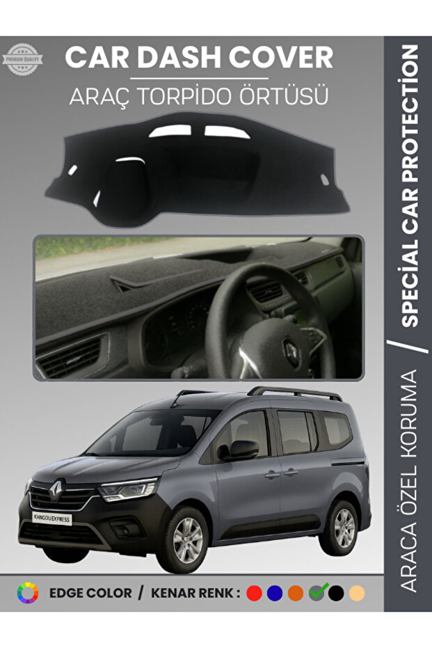 Renault Kangoo Express (2021-2024) Dashboard Cover Front Chest Protection Dashboard Protection Vehicle-Specific Full Fit
