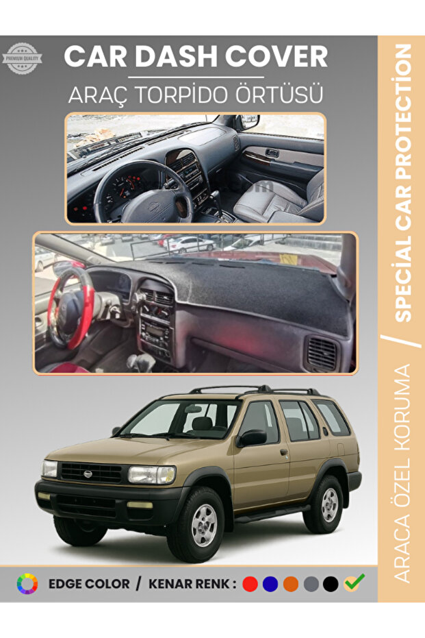 Ni̇ssan Pathfinder (1996-2000) Dashboard Cover Panel Protection Vehicle-Specific Uv Protection Ka Non-Slip Event Assembly