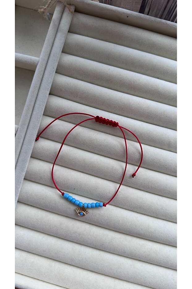 Boncuklu İp Halhal - 3