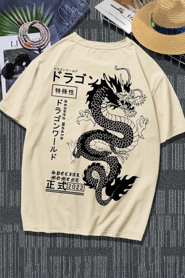 Special Moment Dragon Beige Short Sleeve Unisex Tshirt