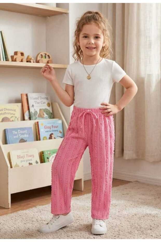Unisex Children's Gofre Fabric Pants