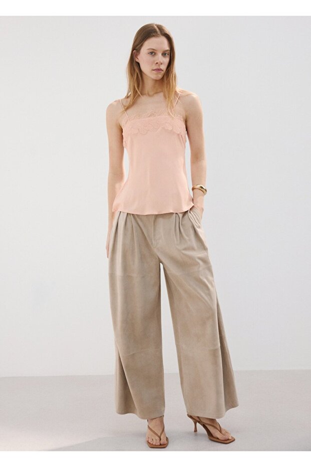 Dantel süslemeli bluz - 2