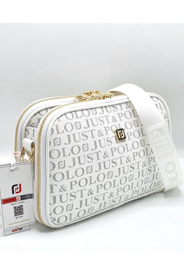 Women's Water-Resistant Printed Patterned 5-Compartment Messenger Shoulder Bag