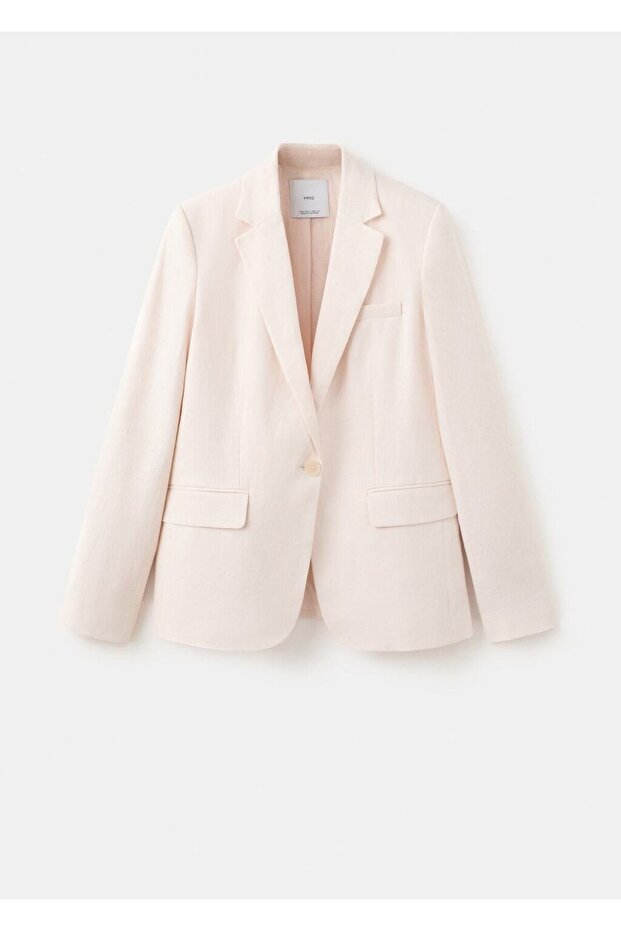 Keten blazer ceket - 3