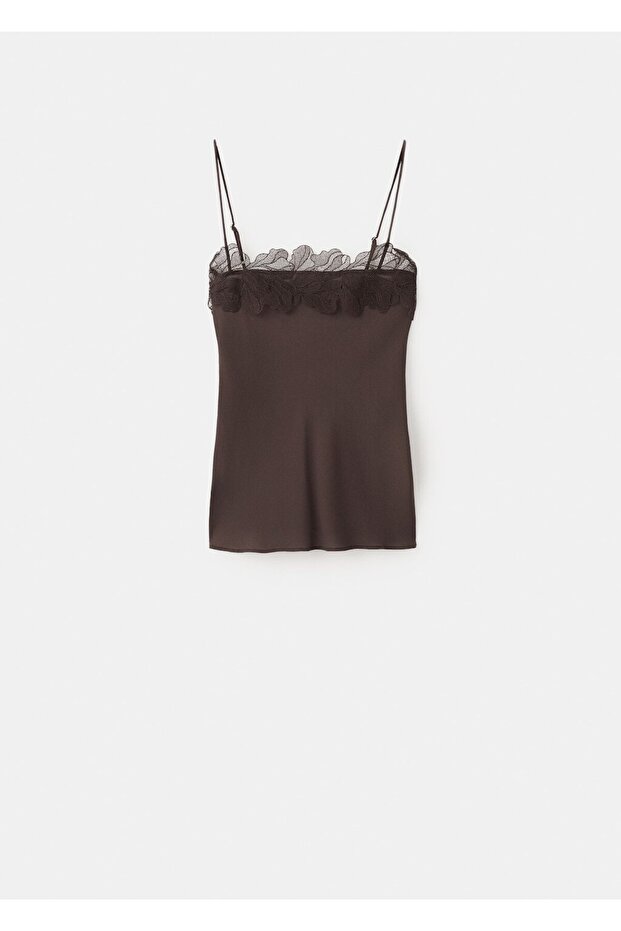 Dantel süslemeli bluz - 3