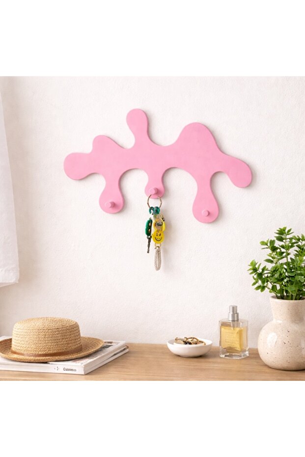 Modern Amorphous Wall Hanger - Decorative Jewelry and Key Organizer