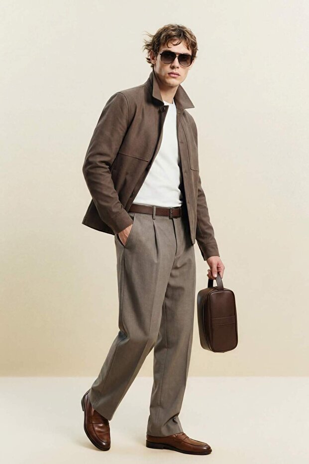 Male Faux Leather Clutch Bag H0127Axns