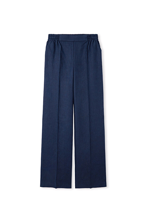 Thin Belt K Linen Pants
