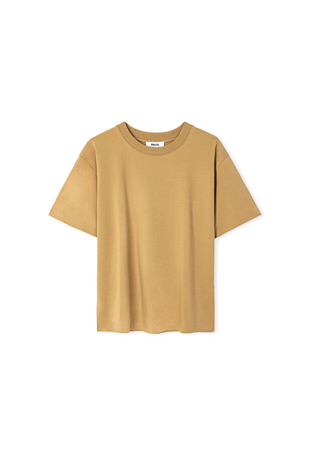 Bisiklet yaka basic tişört - 1