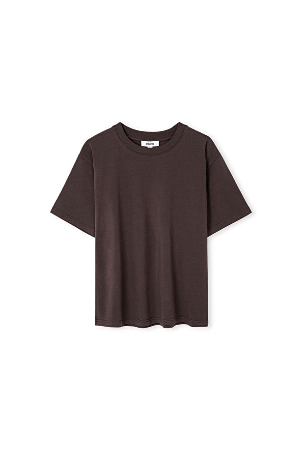 Bisiklet yaka basic tişört - 1