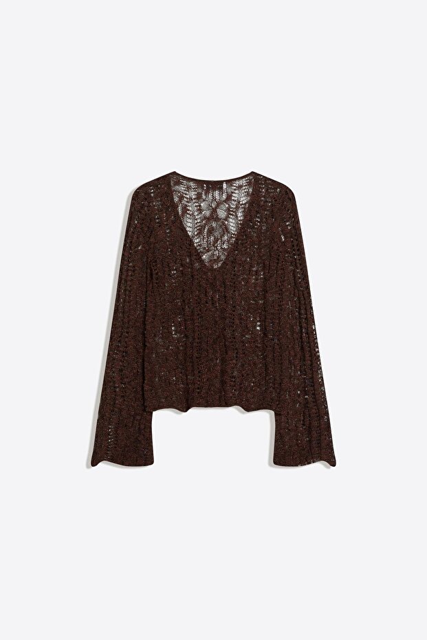 Rustik ajur ceket - 6