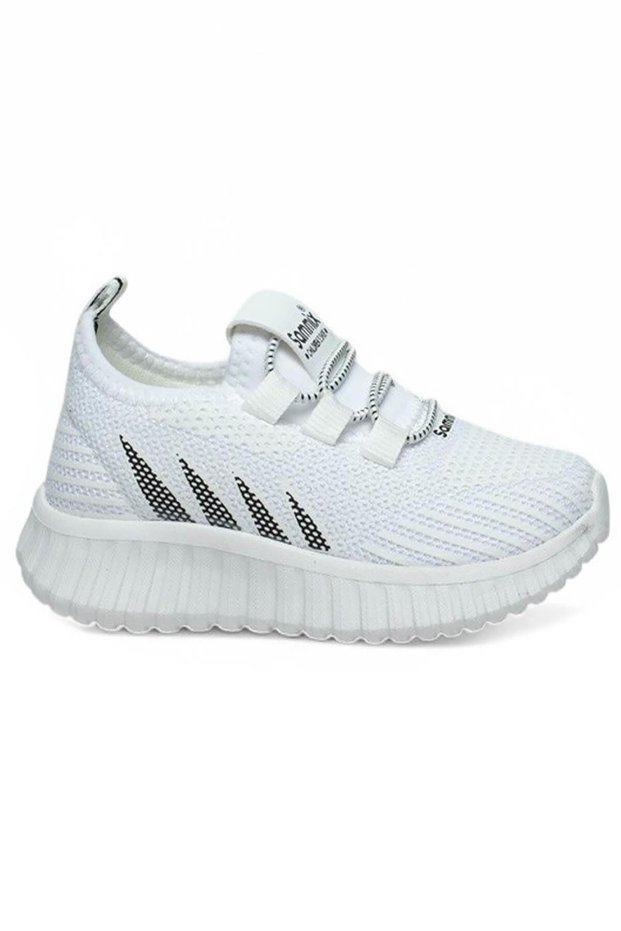 Smx White Black Boy's Summer Mesh Sports Shoes