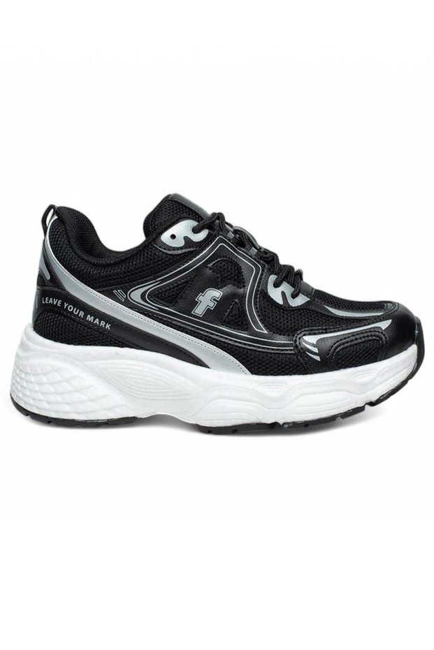 Flt Black White Mesh Women's Sneaker Sports Shoes