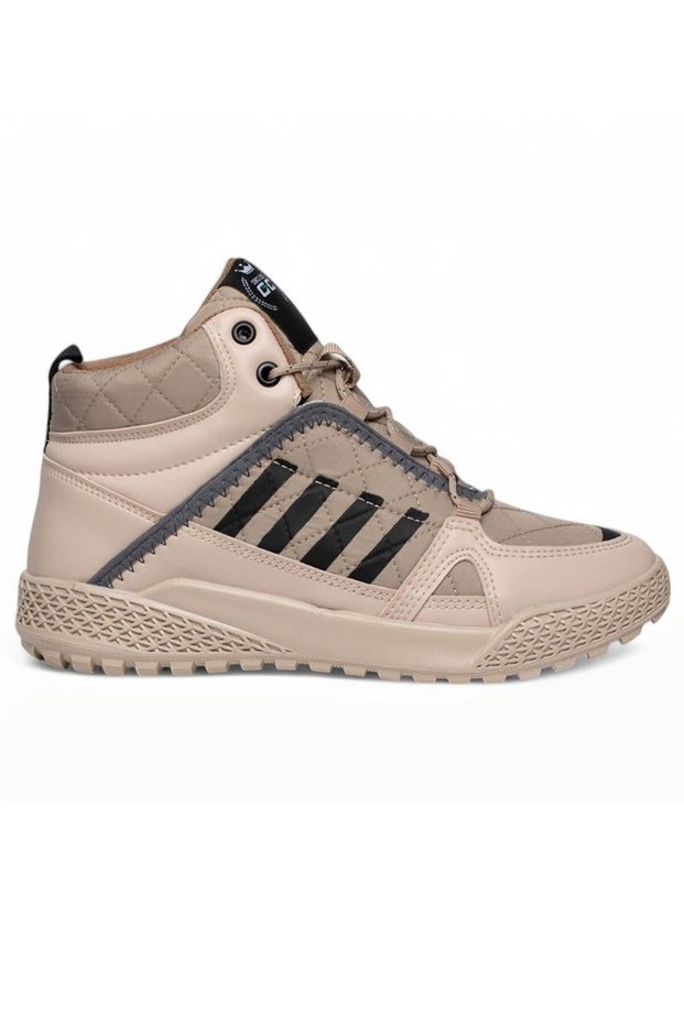 Glc Beige Black Men's Basket Sneaker Sports Shoes
