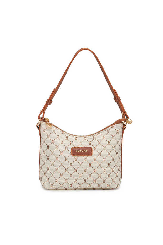 Beige Textile Women's Shoulder Bag - S26Y1Twc0722-S7G
