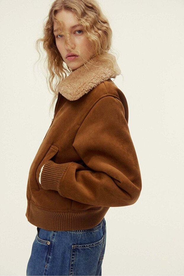 Teddy-collared jacket - 4
