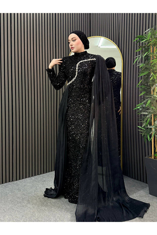 Orkide Abiye Siyah - 1