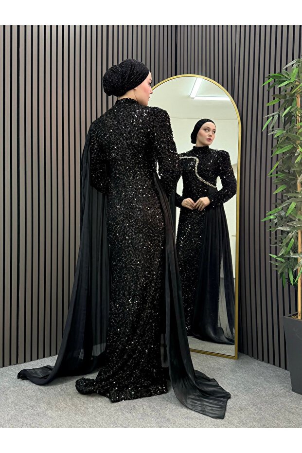 Orkide Abiye Siyah - 3