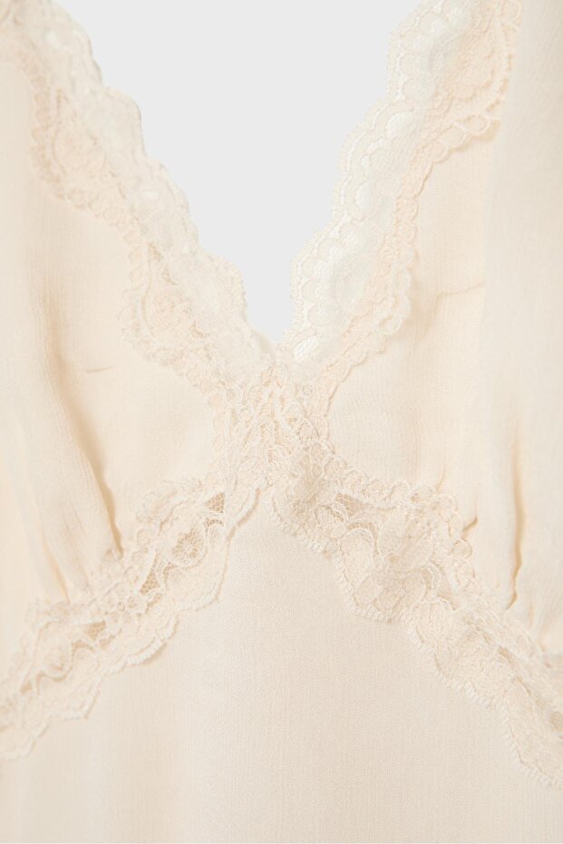 Halter dantel detaylı üst - 8