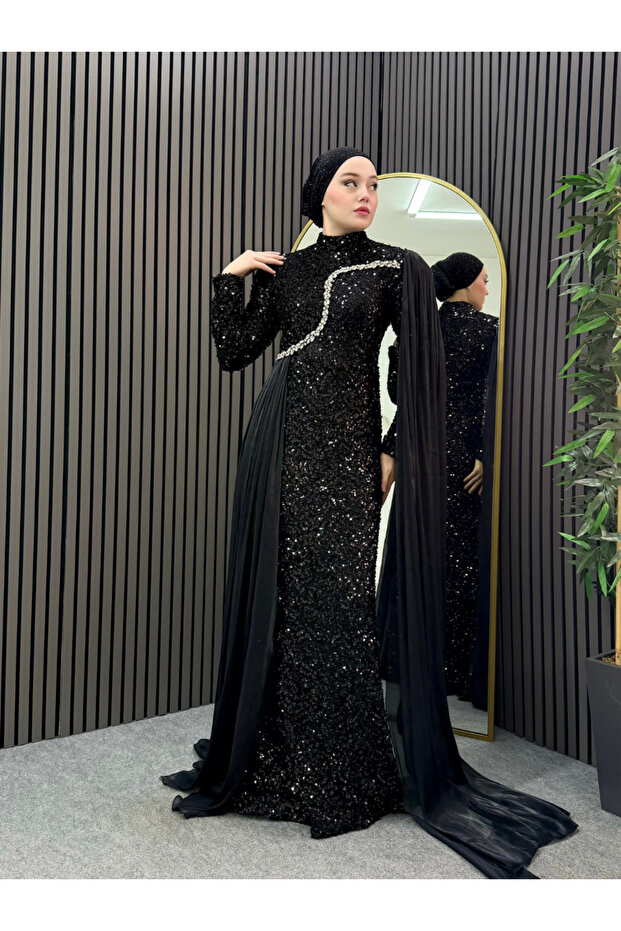 Orkide Abiye Siyah - 4