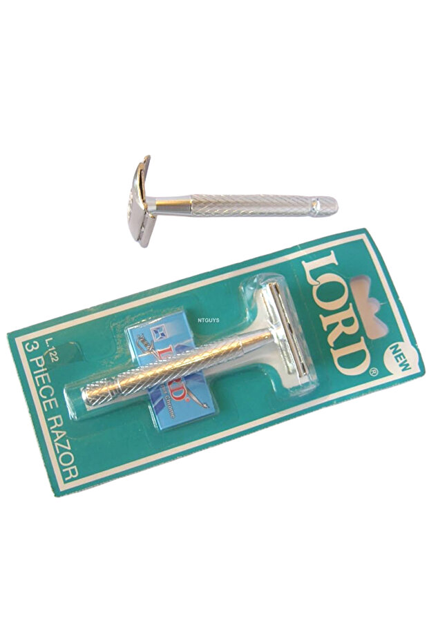 Platinum Stainless Steel Men's Razor Set