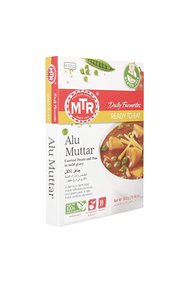Ready-to-Eat Aloo Mutter Potato Peas Curry (300g)
