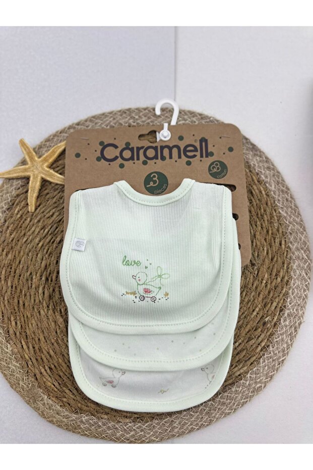 Baby Food Bib Love Time 3-Piece Set