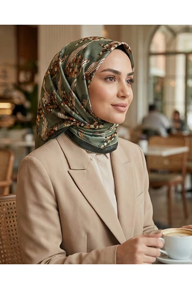 Crystal Scarf-Yeşi.L