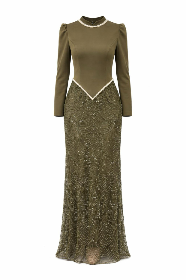 taşlı şık abiye - 3