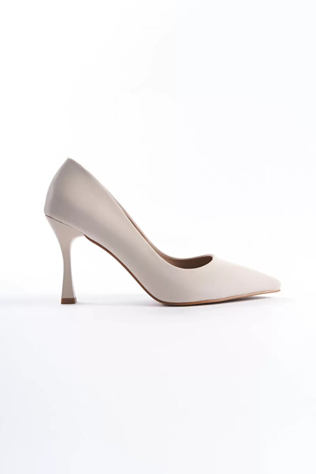 Women's Beige Satin Stiletto Tr08Ms01B