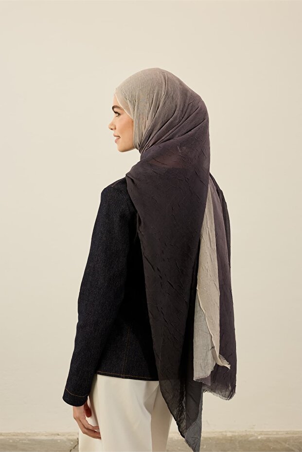 Gradient Pattern Aya Kras Shawl - 1