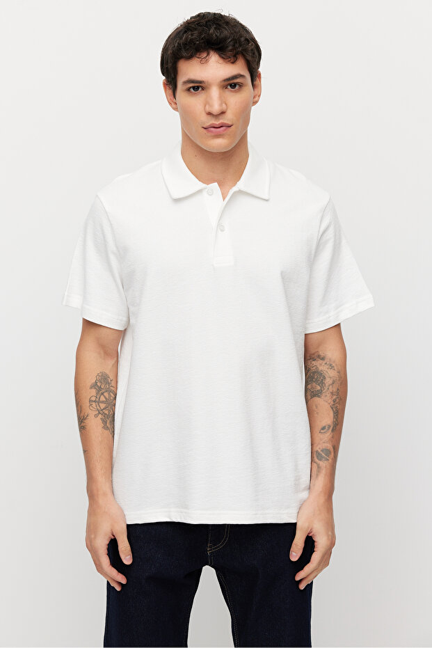 Men's Polo Neck Basic T-shirt - 2