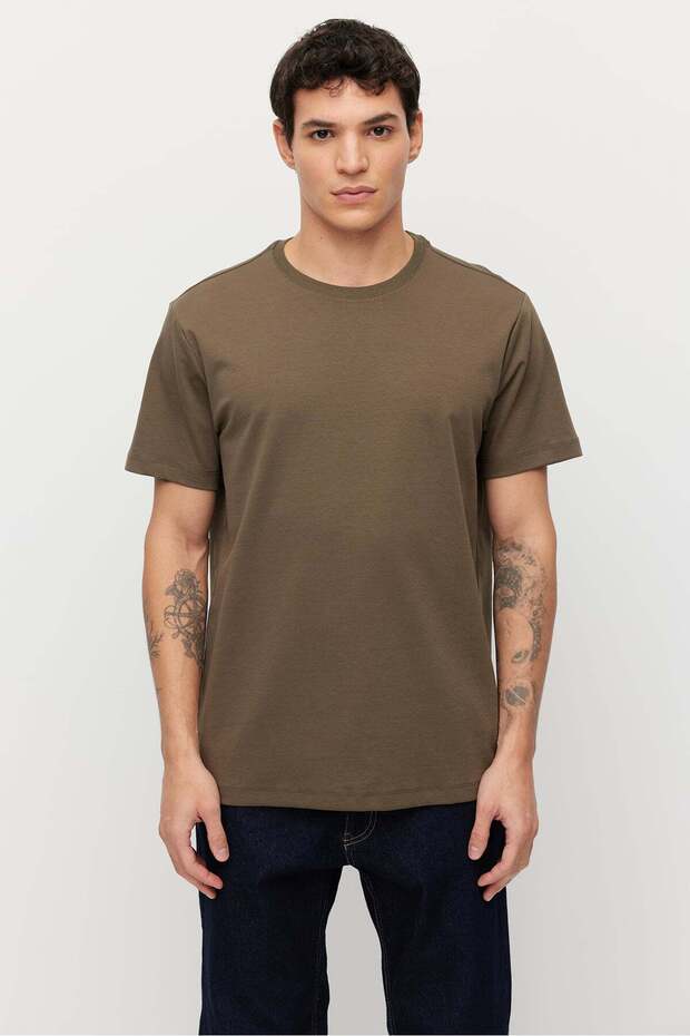 Men's Crew Neck Basic T-Shirt - 2