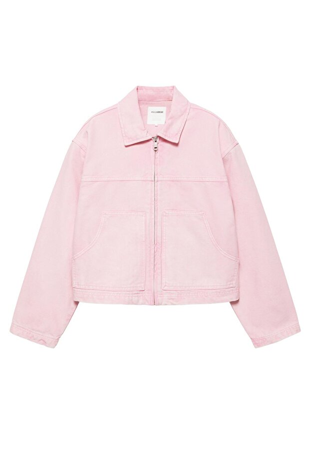 Pembe utility ceket - 4