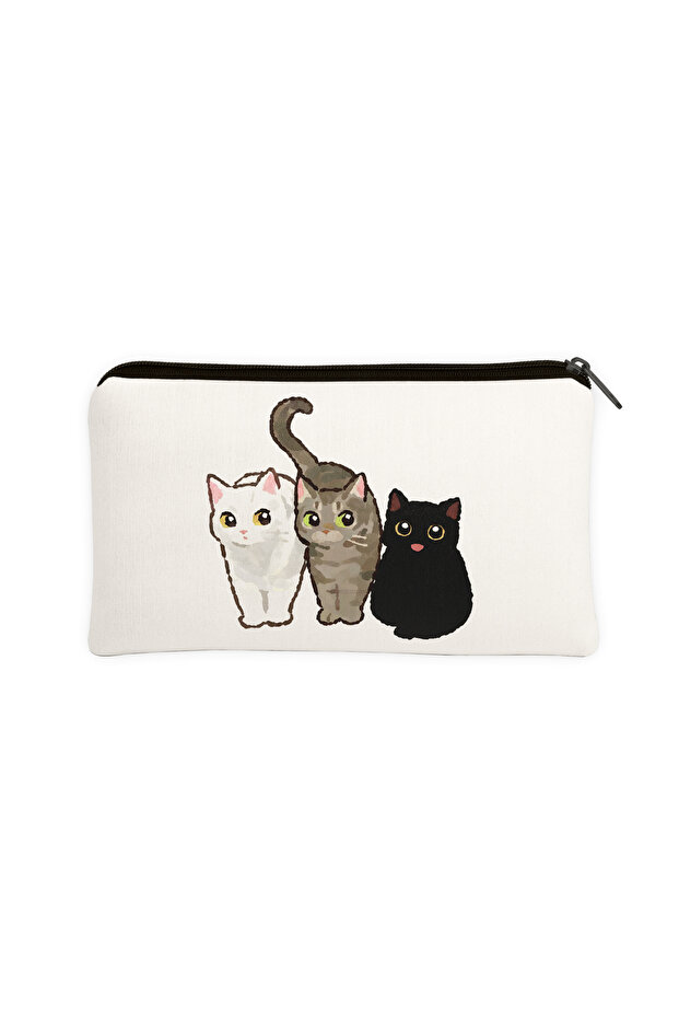 Pen Holder with Three Cute Cat Designs Multi-Purpose Organizer