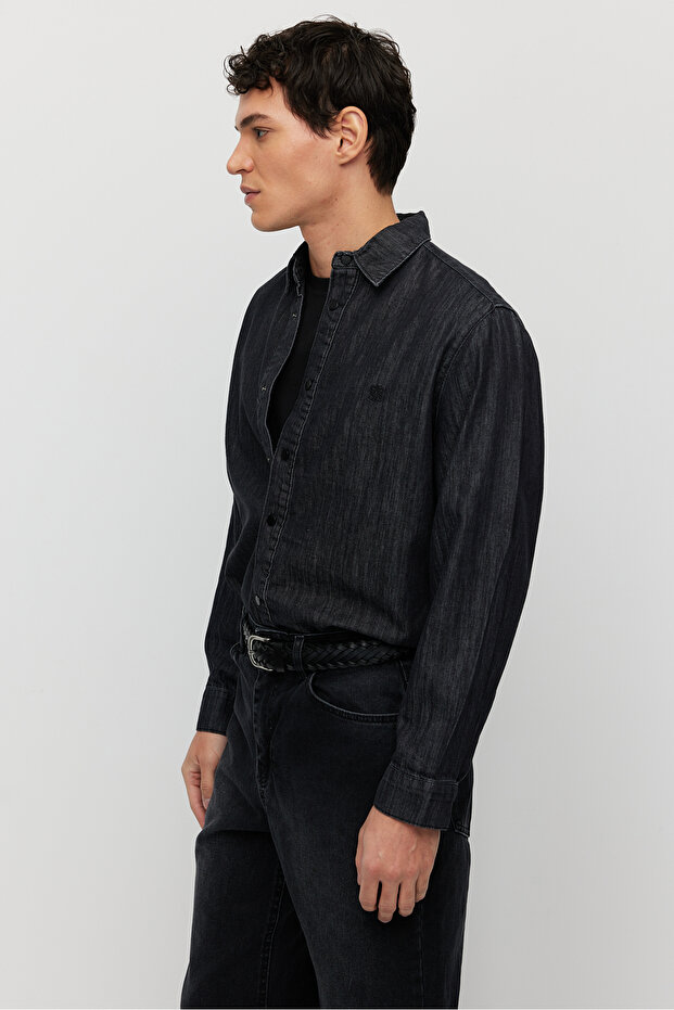 Erkek Denim Gömlek - 5