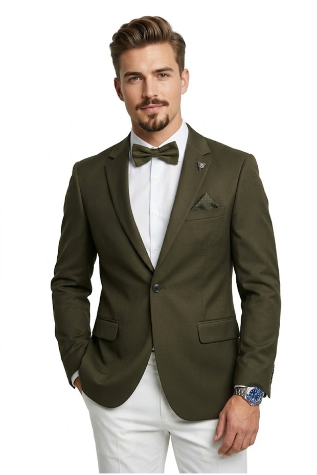 Elegant classic jacket with Textured material
