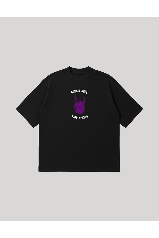 Rockn Roll Boxy Fit Oversized Unisex 100% Cotton-Pack T-Shirt – Printed T-Shirts | Streetwear