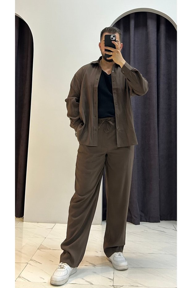 Modal Shirt Trousers Set