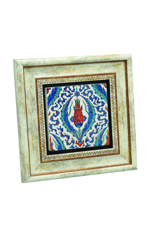 Rüstempasha Mosque Tile Pattern Printed Natural Stone Table 20X20Kd-34