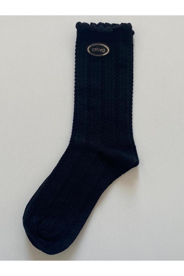Firfirli Lace-Like Knit Seamless Women's Socks