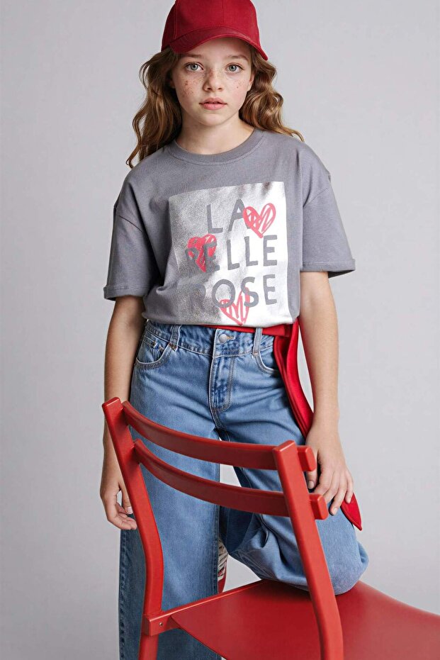 100% Cotton Printed T-Shirt for Girls G1768A826Sm