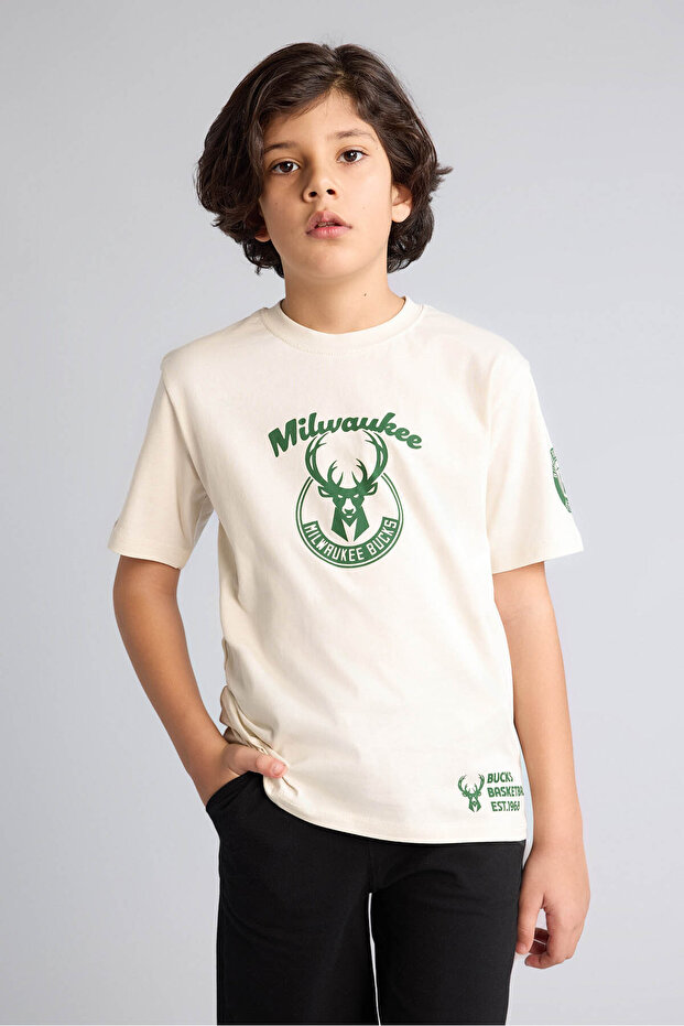 26Y801002484 Ecru Boy's T-Shirt G7618A8/Er117
