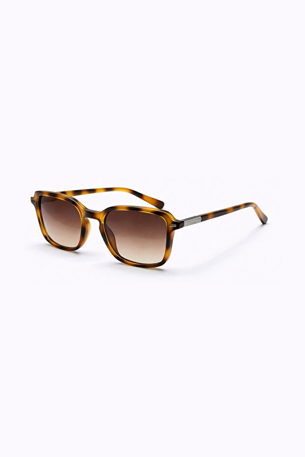 نظارات شمسية Relven Zebra منقوش Retro بإطار عظمي للجنسين UV400 Vintage Retro