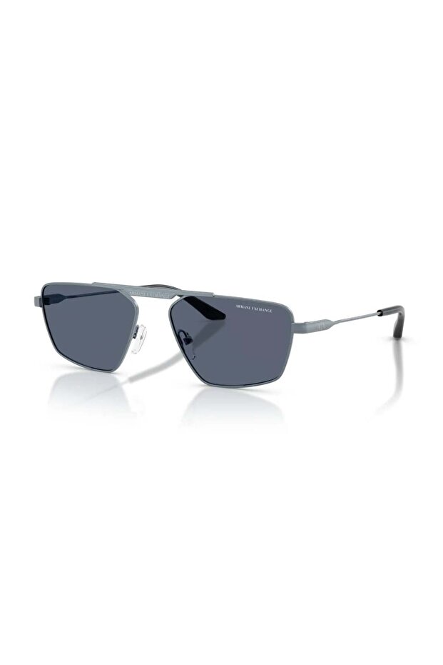 Aex 2059S 613287 56 Unisex Geometric Blue Metal Sunglasses